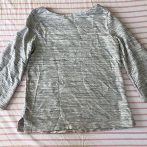 Old Navy bell sleeve grey top size xs